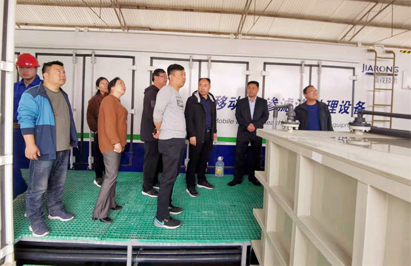 熱烈歡迎中國生態環境部南京環境科學研究所及陜西省生態環境廳相關領導一行蒞臨盛邦環境焦作垃圾填埋場滲濾液處理項目進行專項檢查